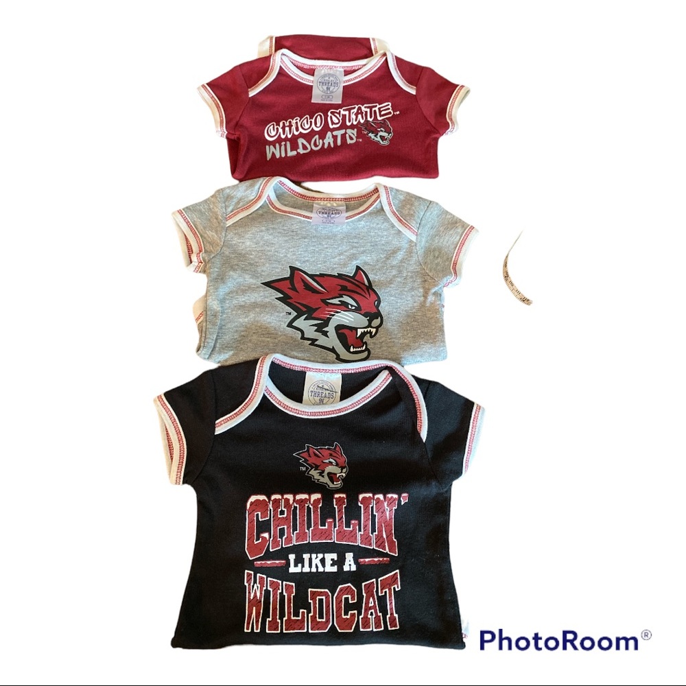 Rivalry Threads 91 Ohio State Wild Cats 3 Piece Onesies
